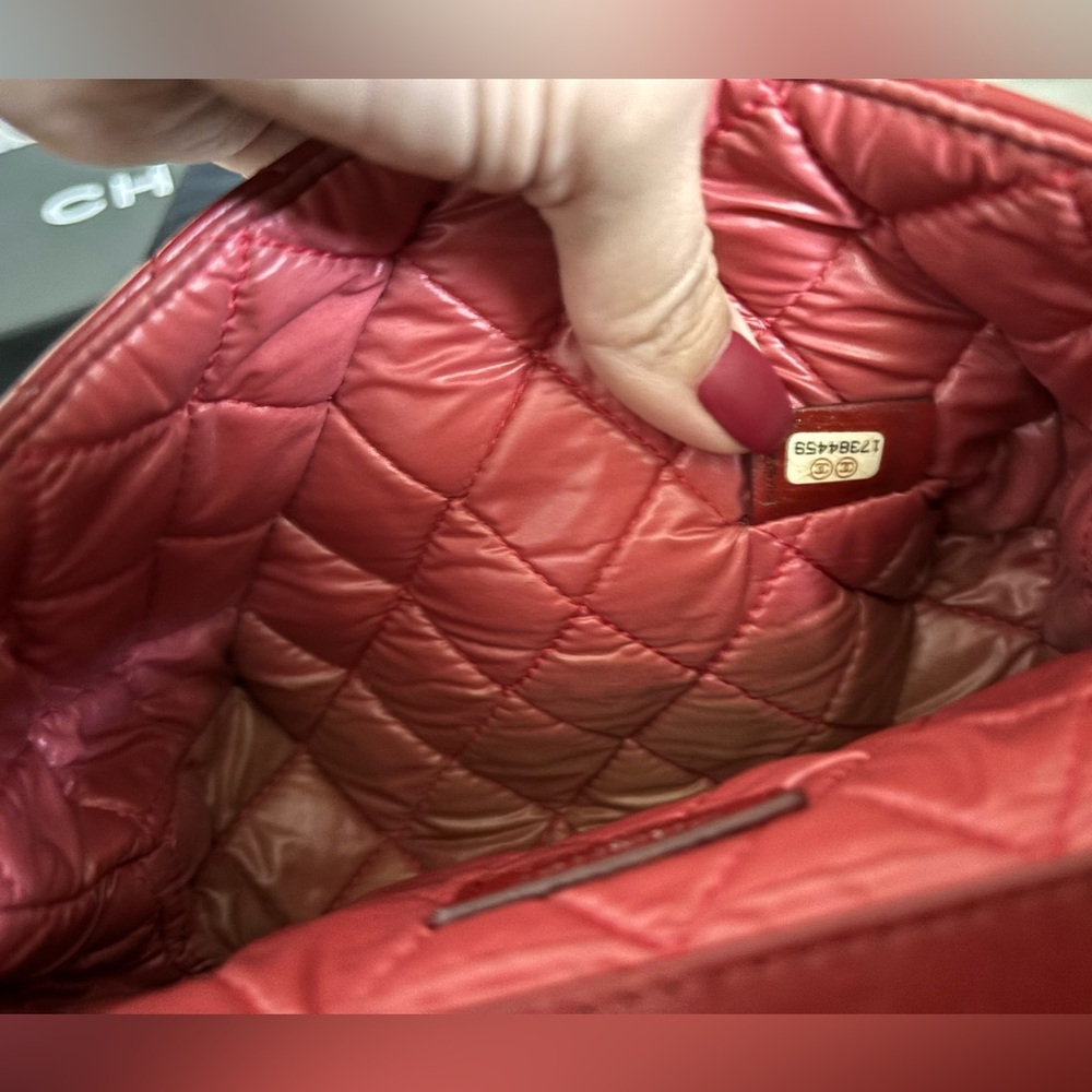 Chanel Red Quilted mini Leather Bag - Picture 7 of 8